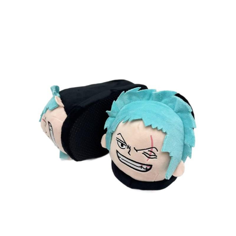 Cross-Border Chopper & Zoro Cotton Plush Slippers - One Piece Anime Couple Edition