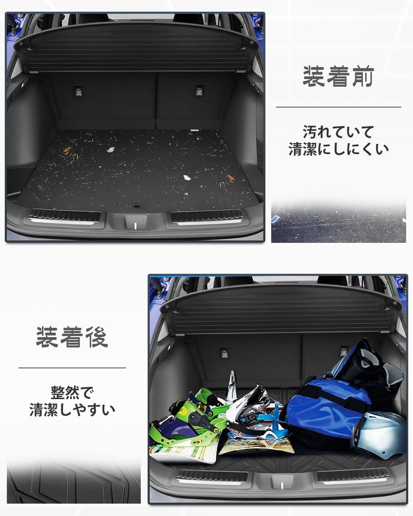 SKTU Luggage Mat Foldable Trunk Mat Waterproof Sheet Cargo Mat Scratch Resistant Waterproof Stain Resistant Black with Honda RZ3 RZ4 RZ5 RZ6 [For