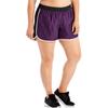 Women Plus Size Athletic Shorts Breathable Lightweight Running Workout Gym Shorts with Elastic Waistband and Side Piping for Comfort and Mobility