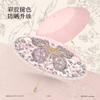 16-Rib Automatic Folding Umbrella Women - UPF 50 Sun Rain Protection Lightweight Aluminum Shaft New Chinese Style Print