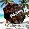 Custom Name Personalized ACDC Print Umbrella, Auto Open Close, 8‑Rib Sturdy Frame, Commute Camping Hiking Use, Birthday Gift