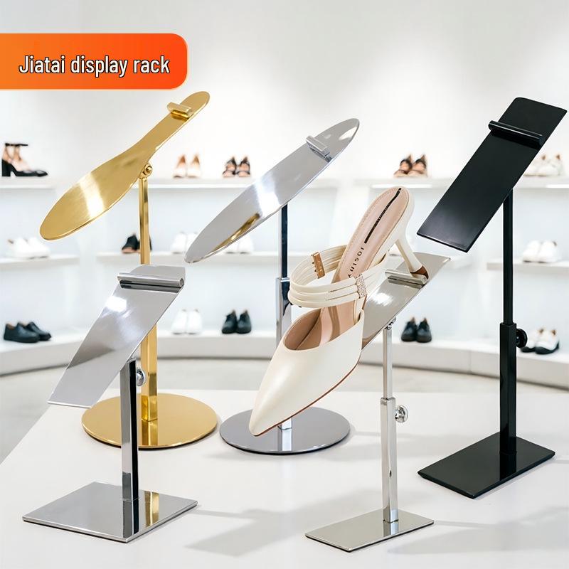 Stainless Steel Shoe Display Rack for High Heels and Shoe Support Stand