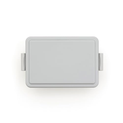 Miyoshi Seisakujyo GEL-COOL Square Integrated Ice Pack Square Lunch Box M Bento Box Oyster Gray 15 X 9.4 X 6 Cm 400ml 1 Tier Lunch Box for Women and