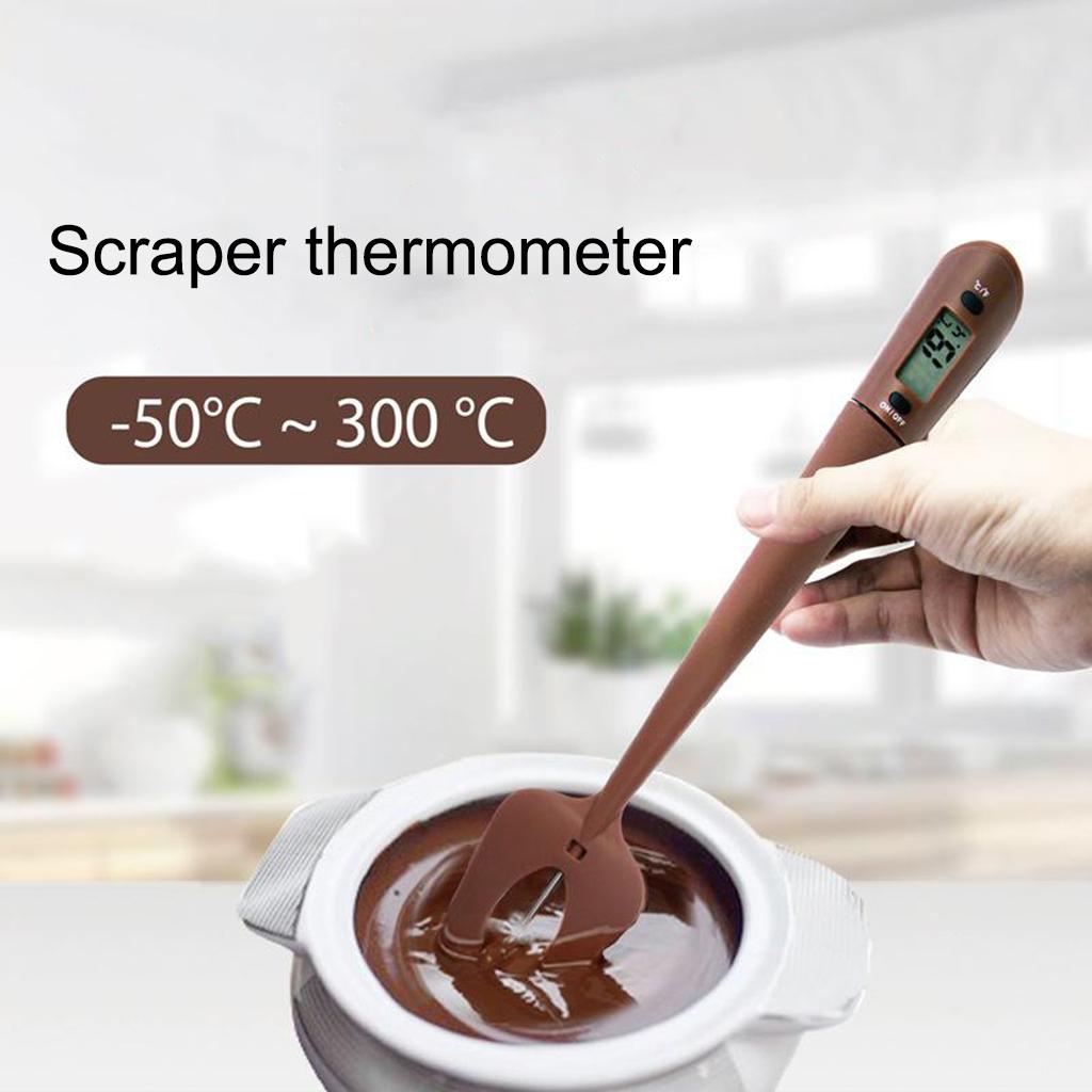 Digital Spatula Thermometer Digital Display Thermometer Spatula Thermometer коричневый