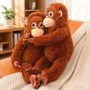 30cm Punch Orang-Utan Affenfamilie Plüschtier Gefülltes Langes Plüsch Cartoon Zoo Tier Beruhigender Begleiter Geschenk