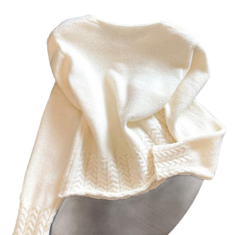Women's 2026 Slimming Loose Knit Cardigan - Soft & Fluffy Crocheted Sweater Top for Autumn/Winter