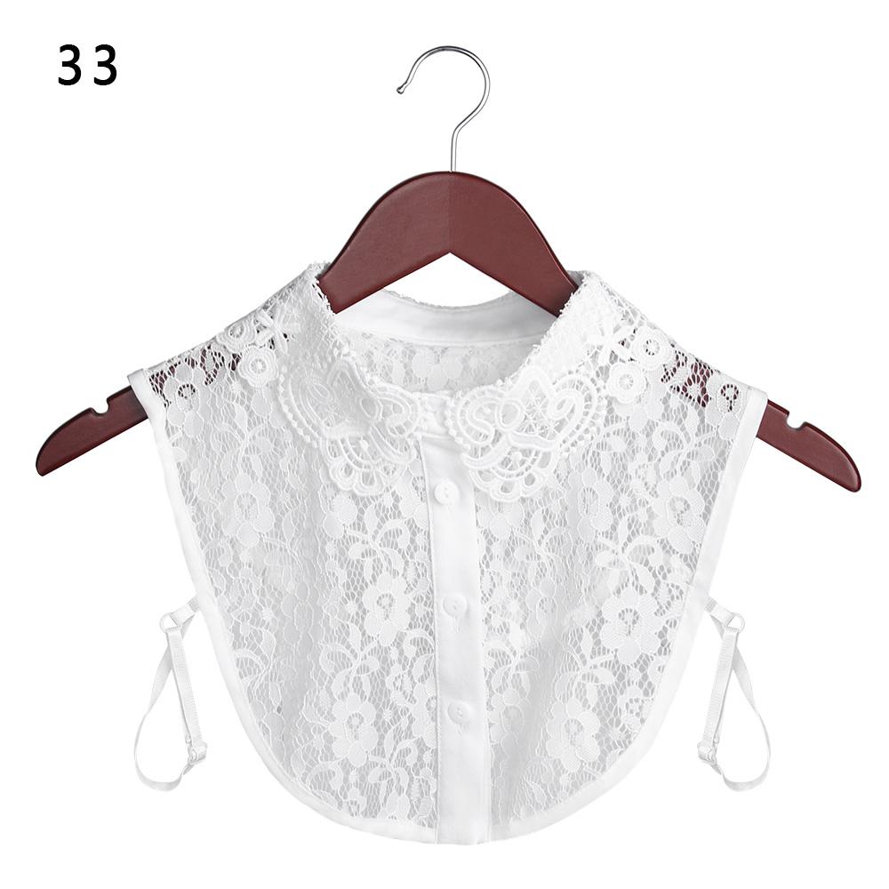 Nowy Falszywy Kołnierzyk na Klapę w Stylu Vintage Odpinany Kołnierzyk Koszuli dla Kobiet Bluzka Sweter Klapa Top Nakrycie Szyi Krawaty Akcesoria Odzieżowe