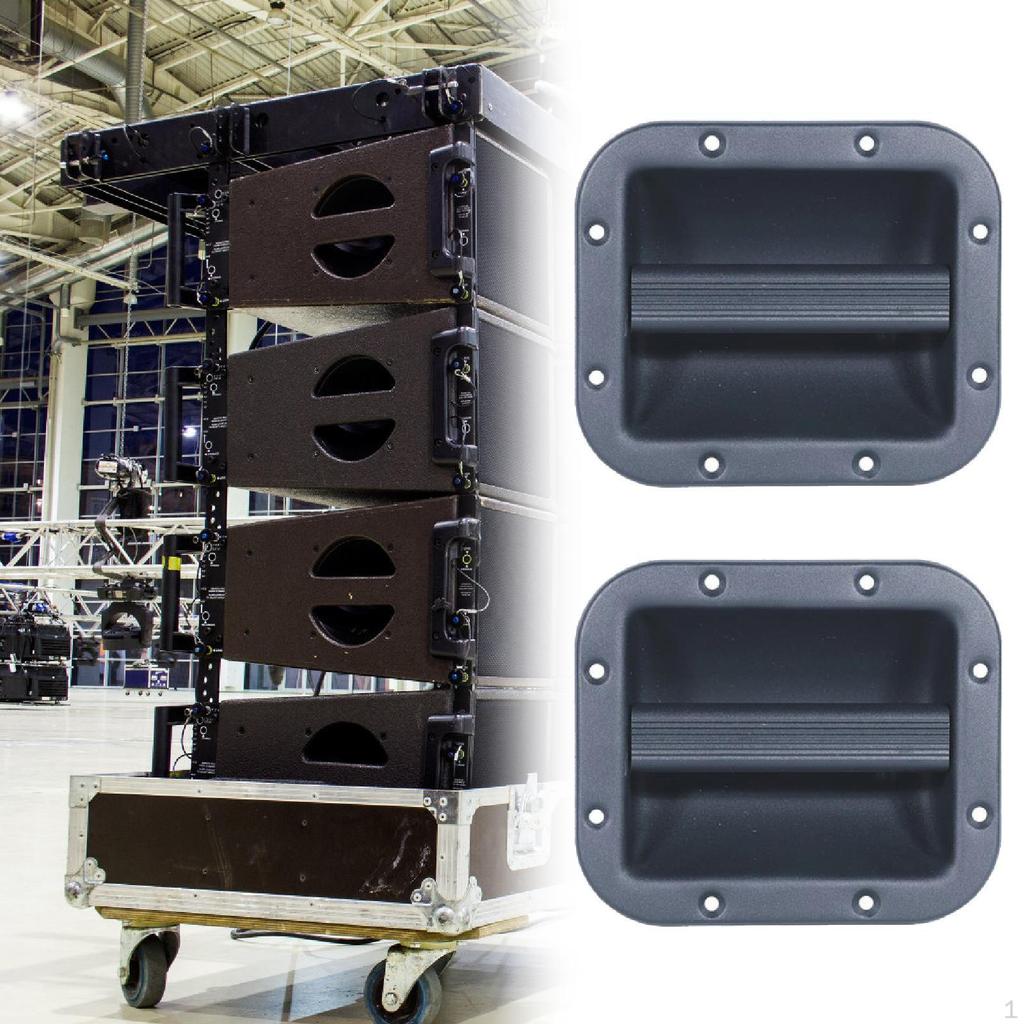 2 Pieces Speaker Cabinet Handles Accessories Pull Side Handle Loaded Case Supplies Carry