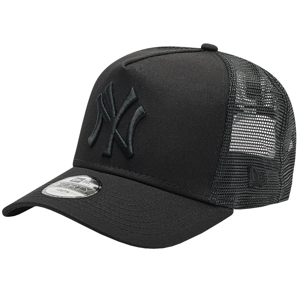 New Era 9FORTY Aframe Trucker New York Yankees Kinderkappe, für Jungen, schwarze Kappe