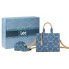New Lee Fabric Tote Bag, Crossbody Bag, Shoulder Bag, Handbag Small Women's Denim Blue LE240004M-503