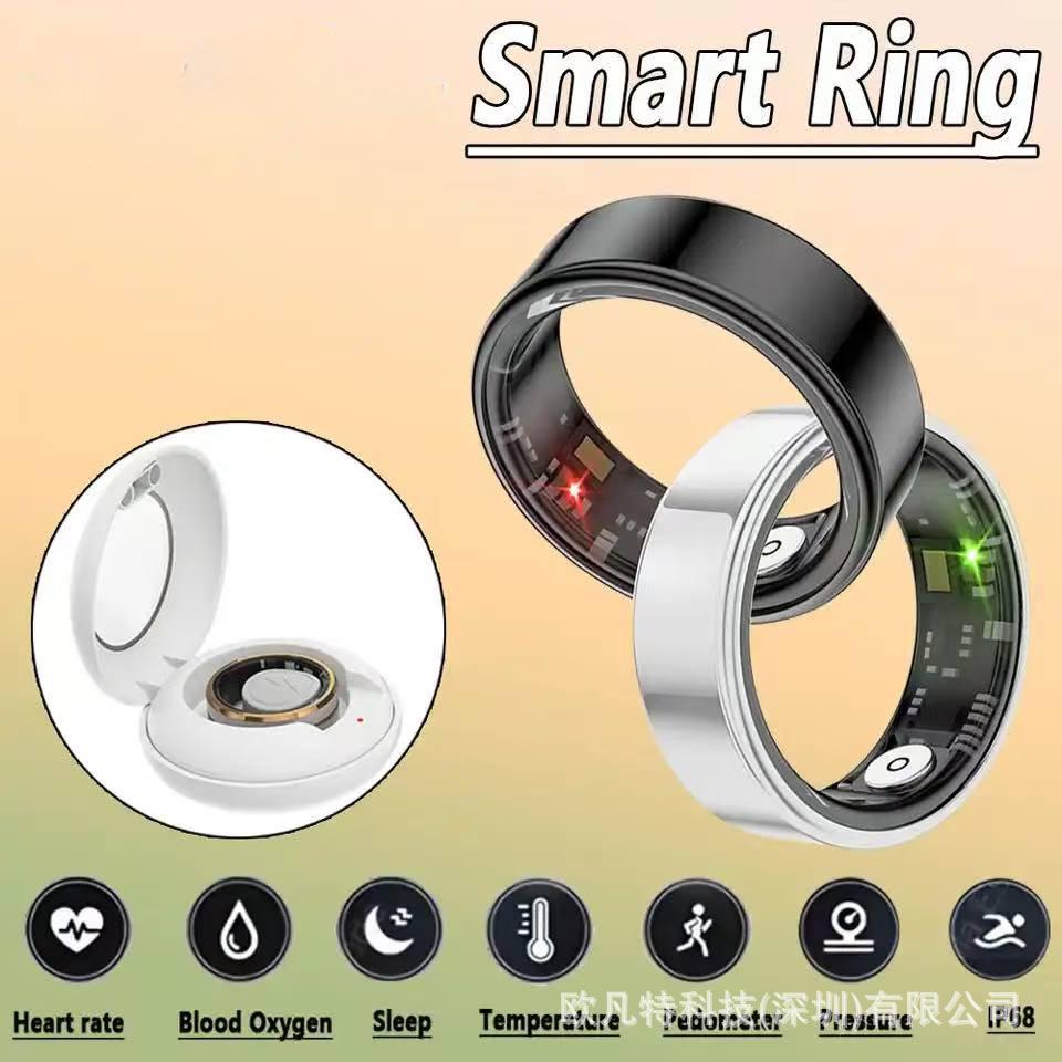 Lightweight Smart Ring: Heart Rate, Oxygen, & Women's Health Tracker for Active Lifestyle