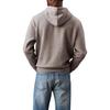Calvin Klein Logo Kangaroo Pocket Hooded Long Sleeve Sweatshirt Men Sweatshirt Medium-Gray 40BM800-030