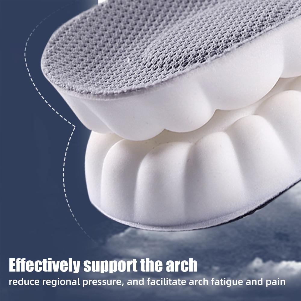 4D Latex Sport Einlegesohlen Super Weiche Hohe Elastizität Schuh Pads Anti-schmerzen Deodorant Kissen Arch Support Laufende Einlegesohlen Fuß einlegesohle