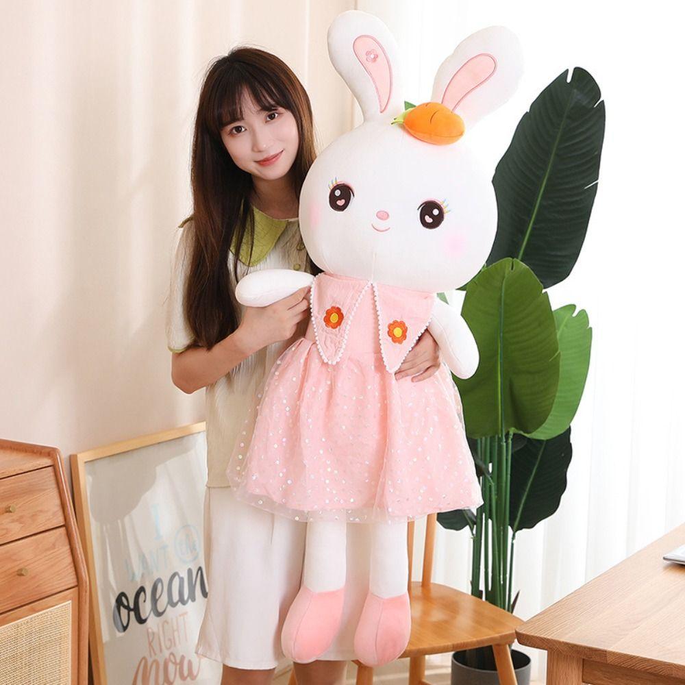 PP Cotton Filled Rabbit Plush Toy Soft Material Plush Toy Stuffed Animal  Teenagers Gift