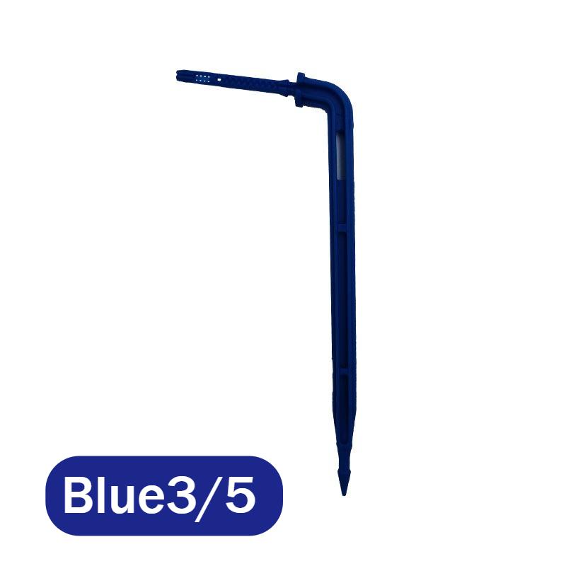 30-200pcs Garden 3/5mm Hose Bend Arrow 1/8'' Blue Drip Emitter Dripper Water Saving Sprinkler for Greenhouse Bonsai Micro Irrigation