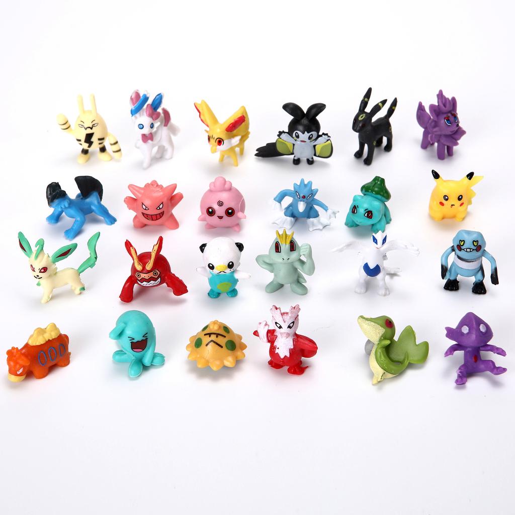 144 ks Sada mini akčních figurek Pokemon – Sběratelská sada se překvapením v blind boxech, Ideální dárek pro fanoušky a sběratele (Možné duplicity)