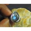 Natural Labradorite 925 Sterling Silver Pear Handmade Vintage Ring US-7.5 MK-68