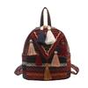 Schoolbag Spring Bag Women's New Backpack Tassel Weaving Ethnic Style Personalized Small Backpack Xiaohongshu Fast Shake Live Stream