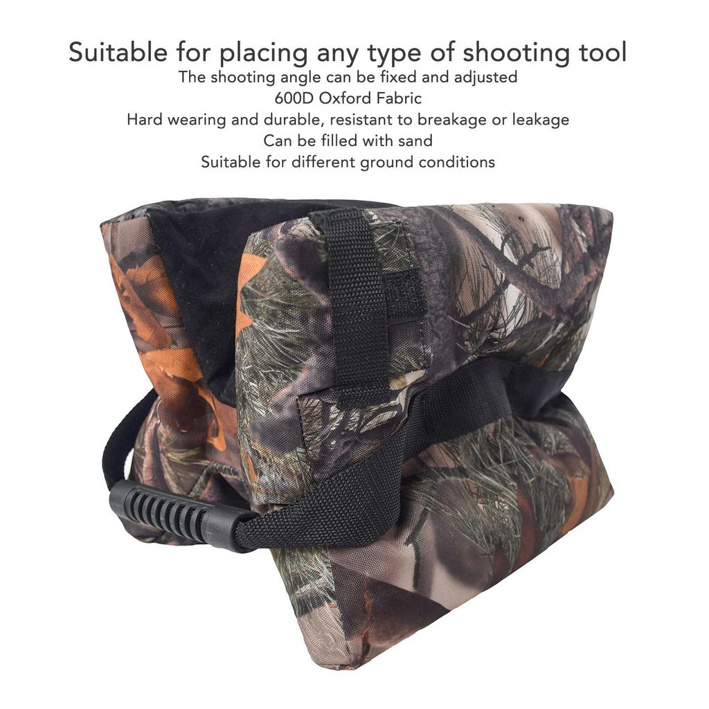 Shooting Rest Bag Leaf Camouflage 600D Oxford Cloth Hard Wearing Shooting Support Sandbag