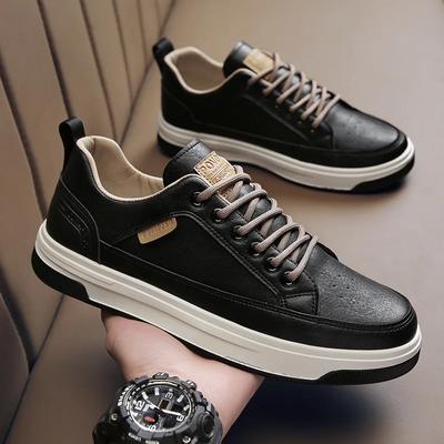 Fashion 2024 Spring New Low-top Leather Waterproof Sports Shoes Outdoor Tooling Labor Insurance Casual Trend Men's Shoes