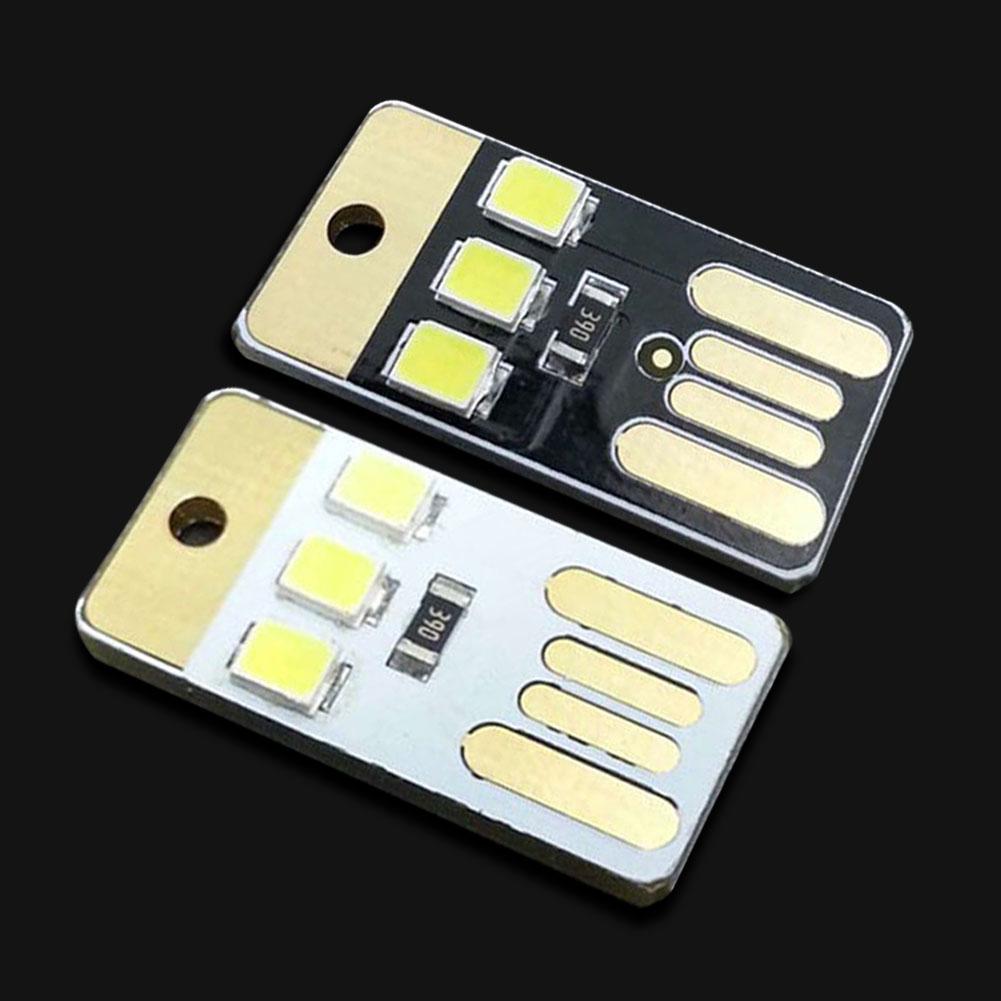 5Pcs NEW Double Sided Pluggable USB LED Night Light Power Supply White Lamp 5Pcs NEW Double Sided Pluggable USB LED Night Light Power Supply White Lamp