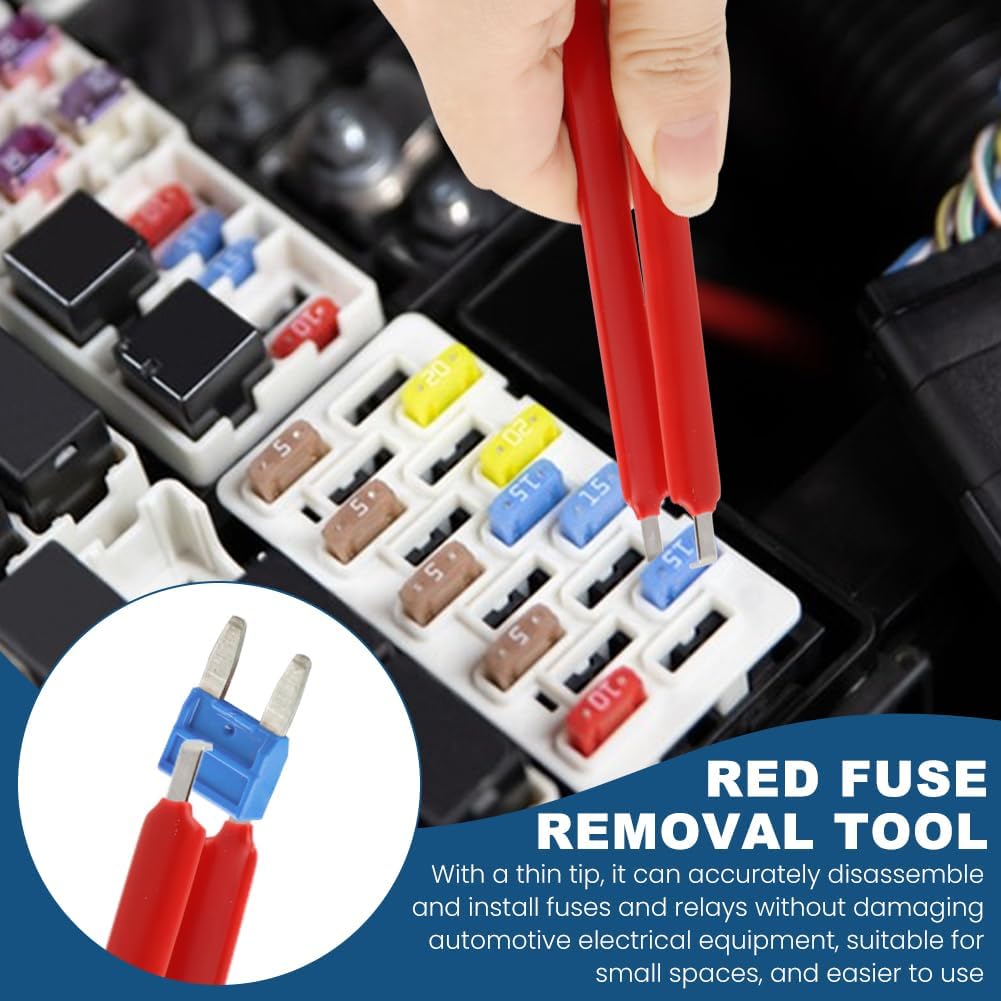 Relay Puller Pliers & Fuse Removal Tool Set, Universal Automotive Fuse & Relay Remover, Metal and Plastic, Ergonomic Grip, Pliers(COLOR:As shown)
