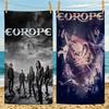 Charismatic Rock Band E-Europe Bath Towel Microfiber Soft Water Absorbing Breathable For Girl Kids Decorative Beach Towel