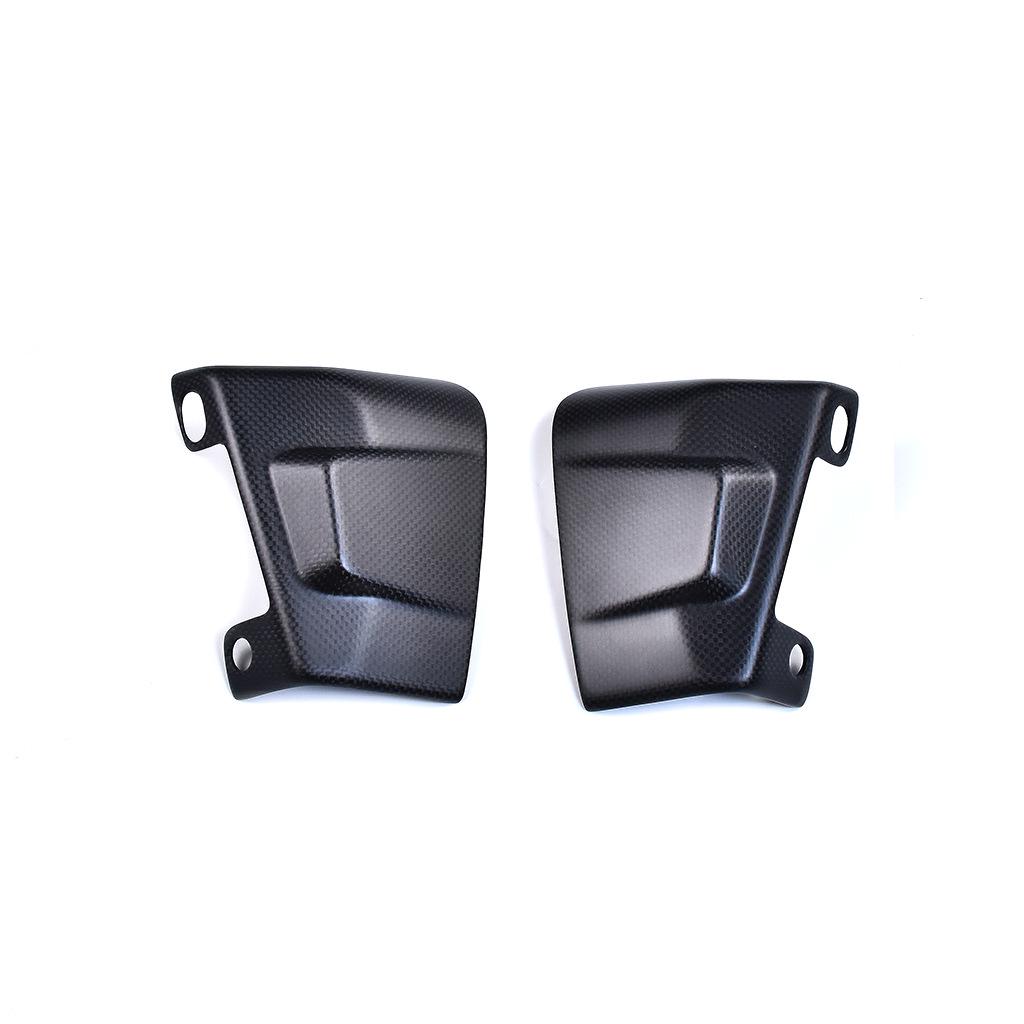 

Universal Carbon Fiber Motorcycle Front Brake Caliper Air Guide Radiator Accessory Twill Glossy