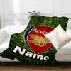 Coperte Personalizzate con Nome Squadra di Calcio Stampato, Arredamento per la Casa, Camera da Letto, Divano, Campeggio, Divano, Regali per Compleanno Natale