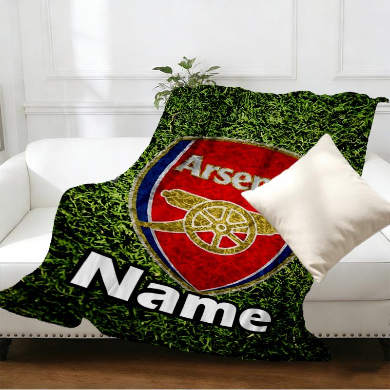 Coperte Personalizzate con Nome Squadra di Calcio Stampato, Arredamento per la Casa, Camera da Letto, Divano, Campeggio, Divano, Regali per Compleanno Natale