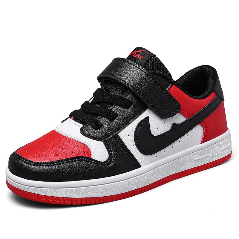 Kids Fashion Skate Shoes Lightweight Casual Shoes Velcro Skate Shoes