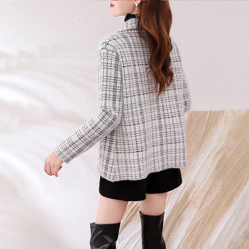 Thick Loose Knit Cardigan for Women In Autumn Winter Loose Fit Slim Short Outerwear