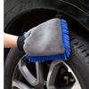 1 Stück/3 Stück Schneeflocken Mikrofaser Autowaschhandschuhe, Dicke Auto Reinigungs Handschuhe, Zweiseitige Handschuhe, Kratzfest Auto Reinigung