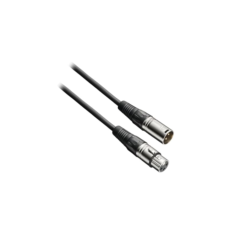 Audio-Technica BX3/3.0 BK Microphone Cable, XLR Cannon Cable, 3.0m, for Condenser Microphones, +48V Phantom Power Compatible, for Streaming Equipment,