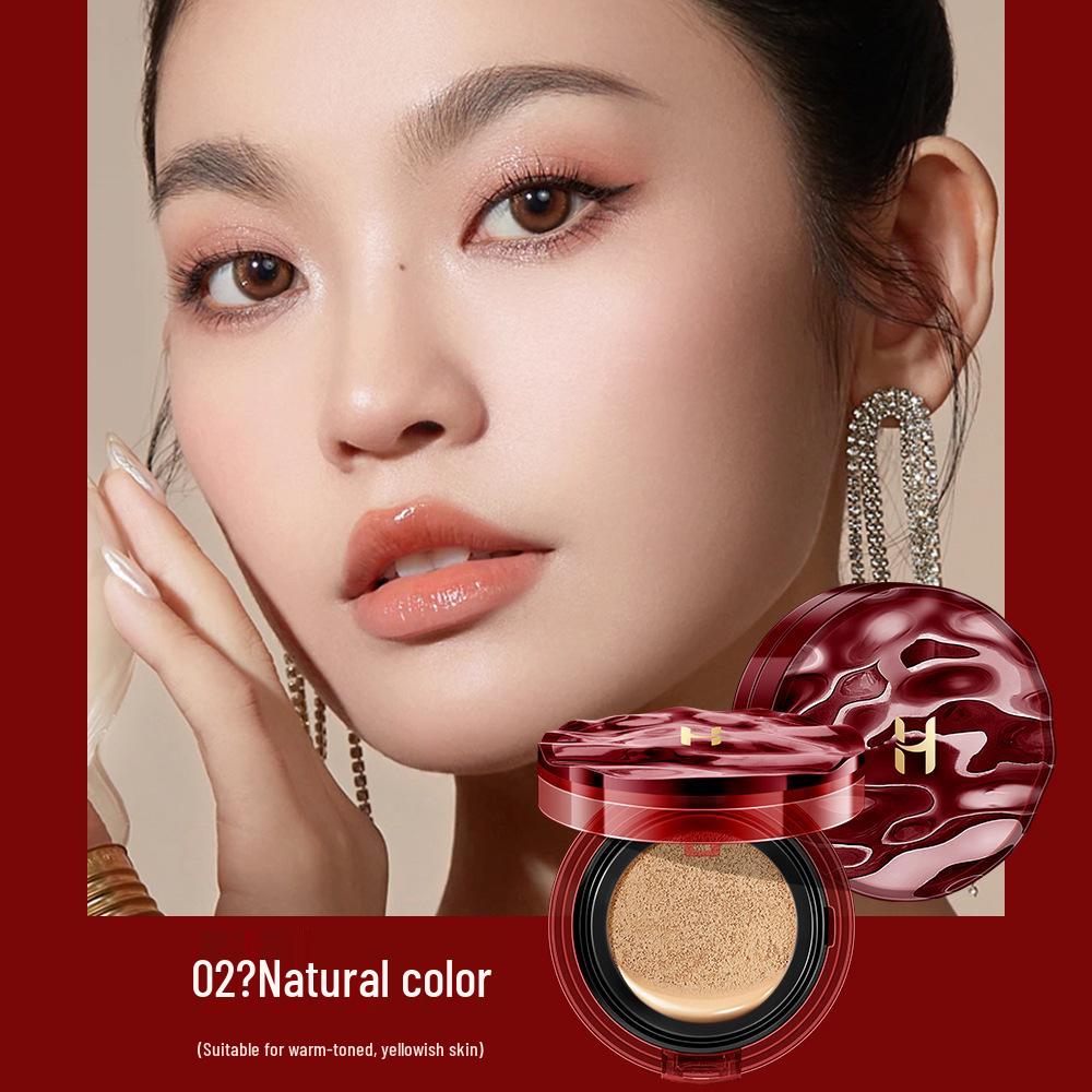 

Тональный кушон Hanbeier Rose Nude с длительным эффектом: Легкий, Стойкий, Выравнивающий тон кожи, Нелипкий BB-крем 15g x 2 естественный