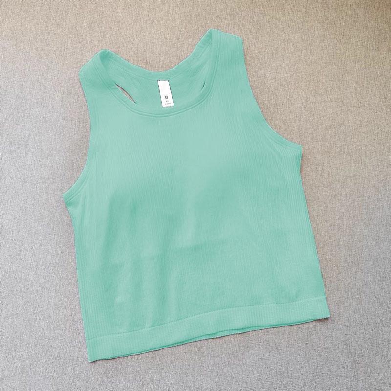EBB TO STREET Women's Racerback Yoga Tank Top with Chest Pad - Summer Fitness Tight Fit