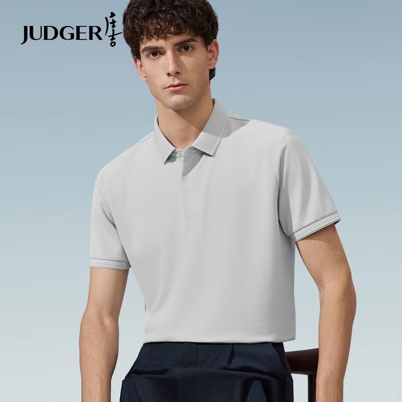 Judger Men s Silk Linen Cool Sunscreen Business Casual Polo Shirt XXL