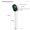 Boden-pH-Meter 4/5 in 1 Sonnenlicht-Hygrometer LCD Digital Gartenpflanze Blumen Temperaturmonitor Sensor Umweltfeuchte Testwerkzeug