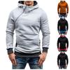 Men's Casual Camouflage Sports Sweatshirt Long Sleeve Zipper Hooded Jacket Coat