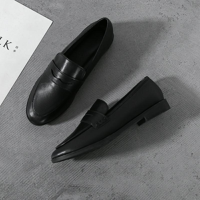 Loafers Flats Sko Kvinner Mykt Skinn Retro Mote Design Dame Jenter Kjøring Tur Ny vår Fritidssko For Dame