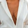 Ingemark Mehrschichtige Quaste Dessous Rückenkette für Damen Sommer Bikini Sexy BH Brust Körper Schmuck Nachtclub Zubehör Party