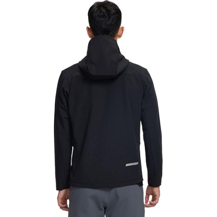 Saucony Jackets Men's Jet Black Hooded Thickened Other SC2220103B-BK01