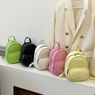 Women's Bag Backpack New Small Square Bag Shoulder Bag Candy Color Bag Fashion Travel Small Backpack Cute Backpack