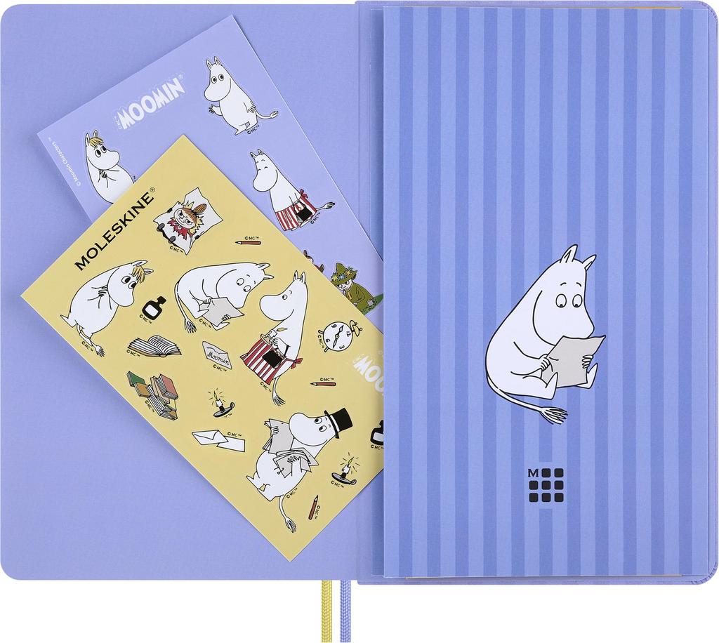 Moleskine X Moomin Large Light Purple SKNTBHL8079MOO02 Notebook, Hardcover, Size, Lined,