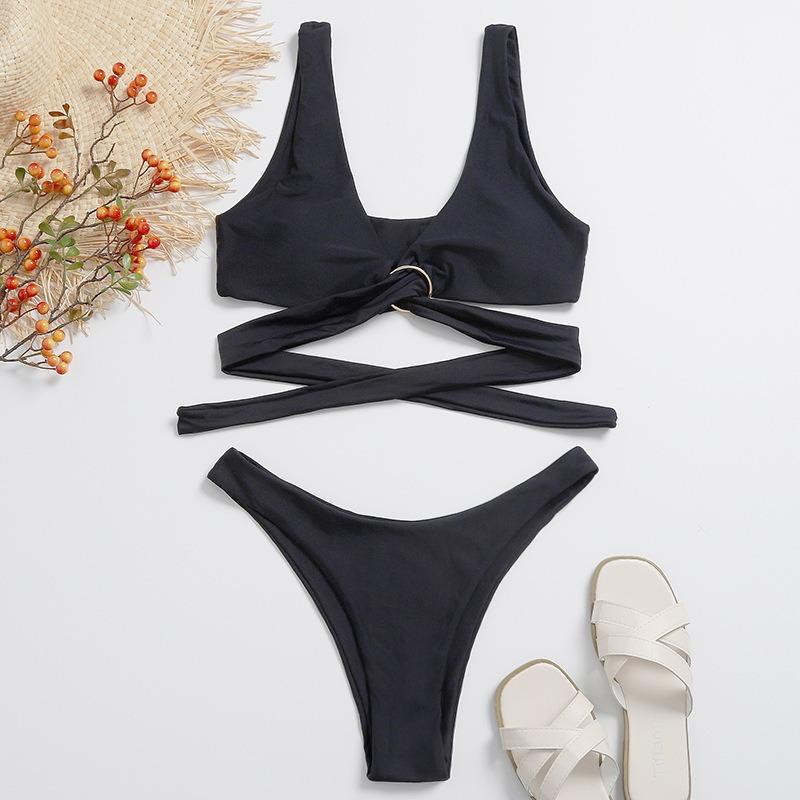 New Two-piece Split Swimsuit Set for Beach Vacation and Seaside Swimsuit