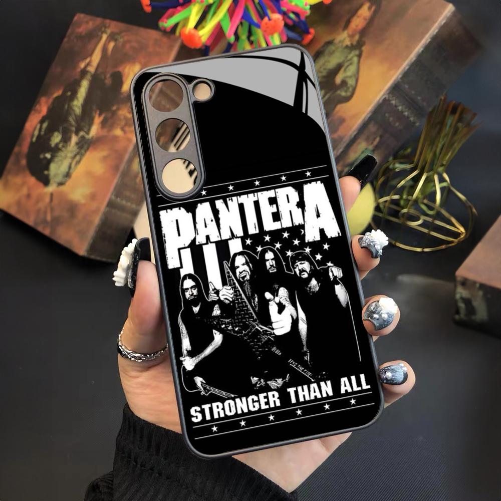 Pantera Ritual Metal Band Phone Case for Samsung Galaxy S24 S23 S22 S21 S20 A24 A34 A54 A53 Note20 M54 Fe Ultra Plus Glass