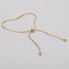 316L Stainless Steel Adjustable Chain Anklet for Women Retro fashion simple Thin Chain anklet for women's feet beach Zircon Gif