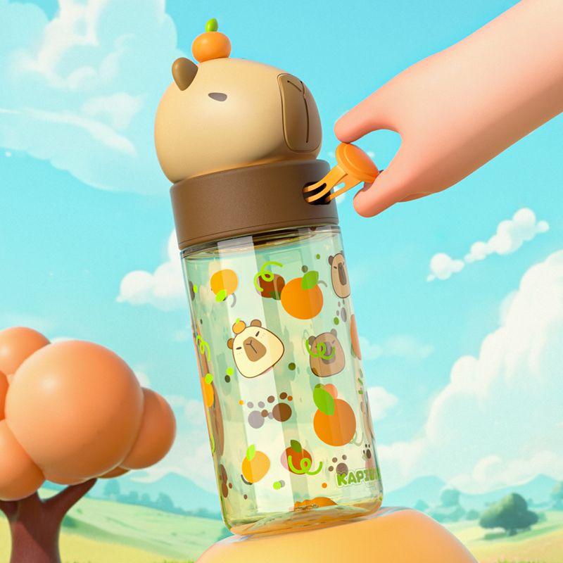 Pahar Spațial Capibara Studenți Femei și Bărbați Școală kapibara Sticlă de Apă Pahar de Plastic Băut Direct Rezistent la Temperaturi Înalte