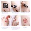 Glitter Tattoo Kit 24 Color Temporary Flash Tattoos Set for Kids and Adults Body Nail Glitter Art Paint for Festivals