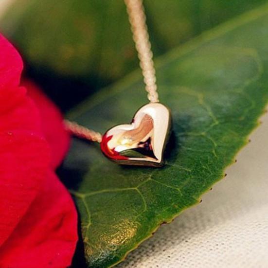2Pcs/Set Necklace Exquisite Double Layers Alloy Heart Love Ball Chain for Dating